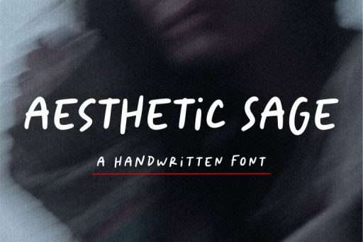Aesthetic Sage Font - Handwriting Logo Font From Jimtype Studio