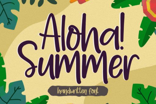 Aloha Summer Font - Handwriting Font From Jimtype Studio