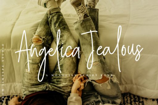 Angelica Jealous Font - Script Business Font From Jimtype Studio