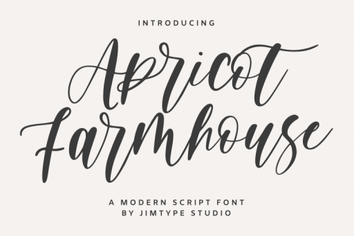 Apricot Farmhouse Font - Farmhouse Font Jimtype Studio