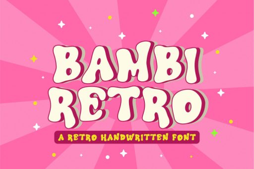 Bambi Retro - Groovy Farmhouse Font From Jimtype Studio
