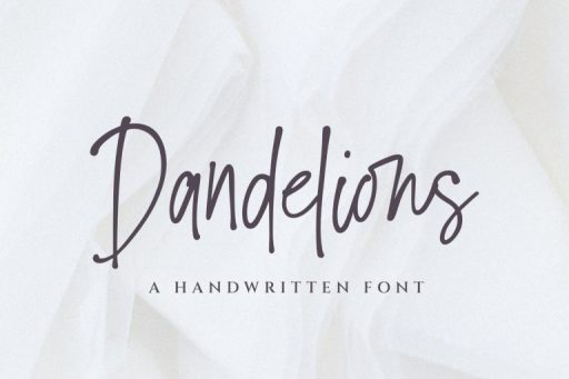 Dandelions Font - Script Business From Jimtype Studio