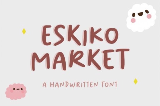 Eskiko Market Font - Handwriting Font From Jimtype Studio