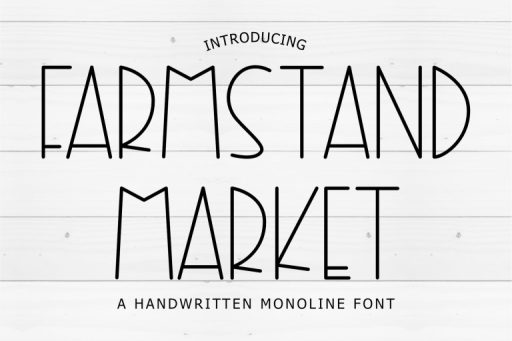 Farmstand Market Font - Tall and Skinny Font From Jimtype Studio