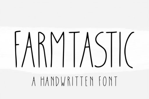 Farmtastic Font - Handwriting Logo Font From Jimtype Studio