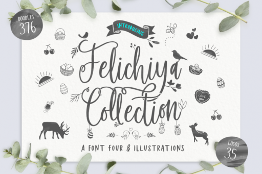 Felichiya Collection Font - Premade Logo Framhouse Theme
