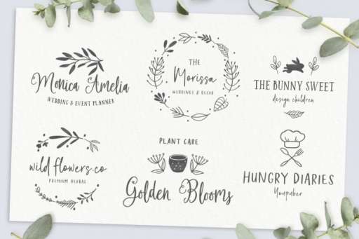 Felichiya Collection Font - Premade Logo Framhouse Theme