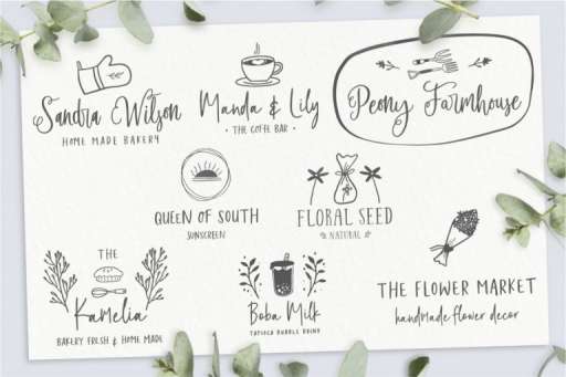 Felichiya Collection Font - Premade Logo Framhouse Theme