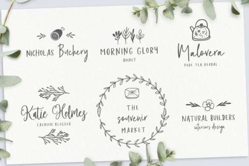 Felichiya Collection Font - Premade Logo Framhouse Theme