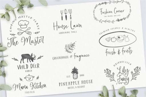 Felichiya Collection Font - Premade Logo Framhouse Theme