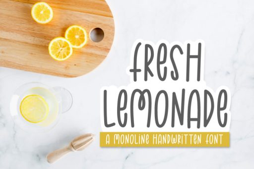 Fresh Lemonade Font - Farmhouse Font From Jimtype Studio