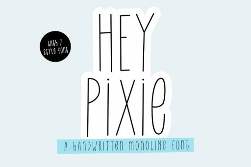 Hey Pixie Family Font Business From Jimtype Studio