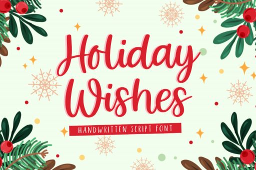 Holiday Wishes Font - Business Font From Jimtype Studio