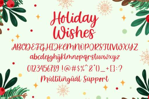 Holiday Wishes Font - Business Font From Jimtype Studio