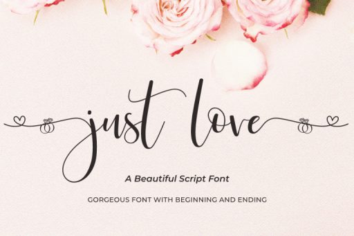 Just Love Font - Wedding Business Font From Jimtype Studio