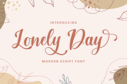 Lonely Day Font - Wedding Business From Jimtype Studio