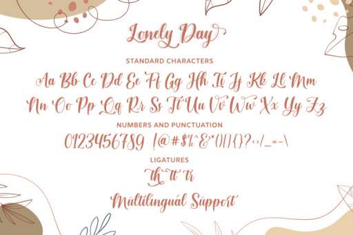 Lonely Day Font - Wedding Business From Jimtype Studio