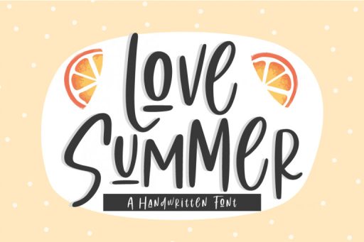 Love Summer Font - Handwriting Font From Jimtype Studio