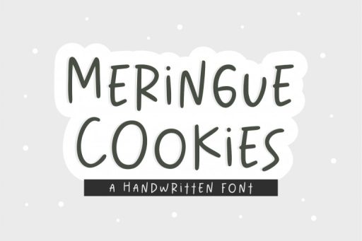 Meringue Cookies Font - Handwriting Font From Jimtype Studio