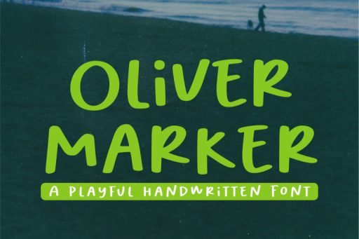 Oliver Marker - Handwriting Logo Font From Jimtype Studio