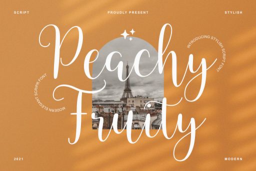 Peachy Fruity Font - Script Business Font Jimtype Studio
