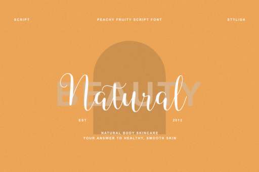 Peachy Fruity Font - Script Business Font Jimtype Studio