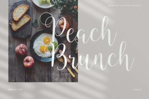 Peachy Fruity Font - Script Business Font Jimtype Studio