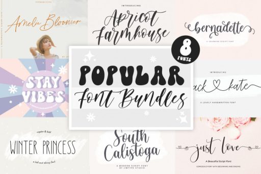 Popular Font Bundle - Font From Jimtype Studio