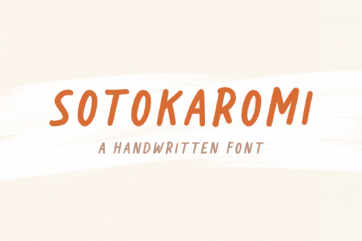 Sotokaromi Font - HandwritingBusiness Font From Jimtype Studio