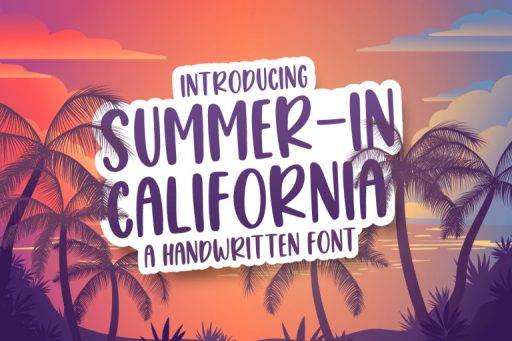 Summer in California Font - CHandwriting Font From Jimtype Studio