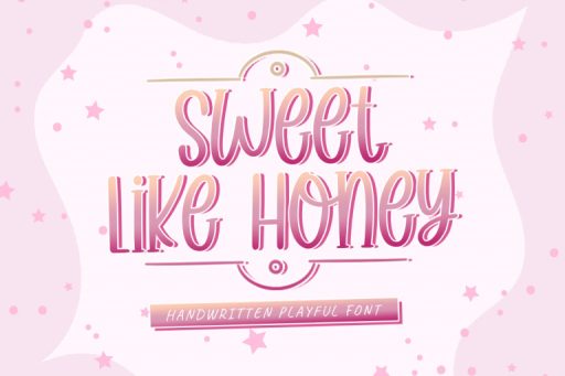 Sweet Like Honey Font - Quirky Font From Jimtype Studio