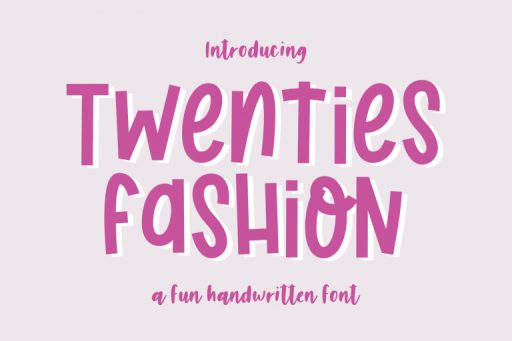 Twenties Fashion Font - Handwriting Font Jimtype Studio