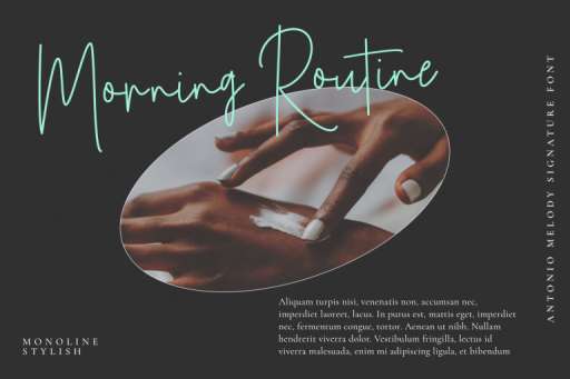 Antonio Melody Signature Font From Jimtype Studio