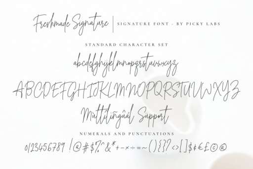 Freshmade Signature Font Business Purpose