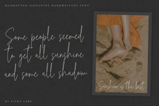 Manhattan Signature Font Business Purpose