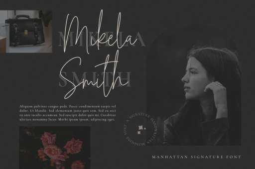 Manhattan Signature Font Business Purpose