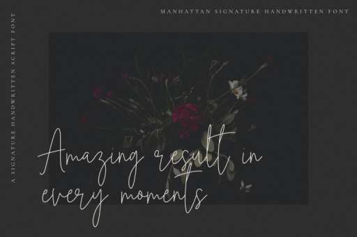 Manhattan Signature Font Business Purpose