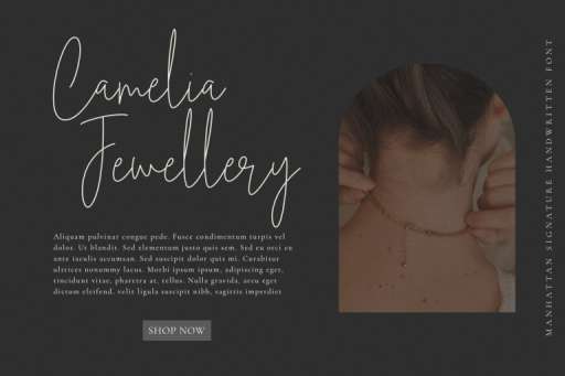 Manhattan Signature Font Business Purpose