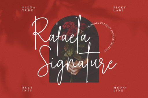 Rafaela Signature Font From Jimtype Studio