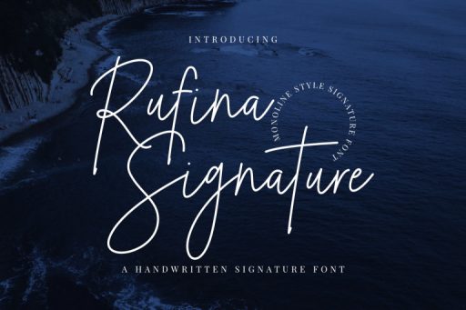 Rufina Signature Font Business Purpose