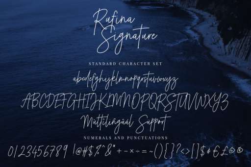 Rufina Signature Font Business Purpose