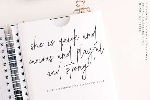 Rufina Signature Font Business Purpose