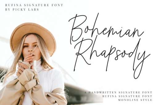 Rufina Signature Font Business Purpose