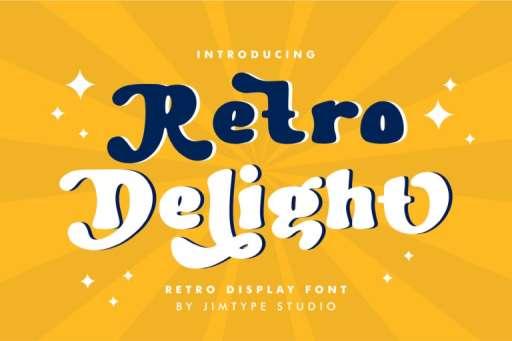 Retro Delight - Groovy Business Font Jimtype Studio