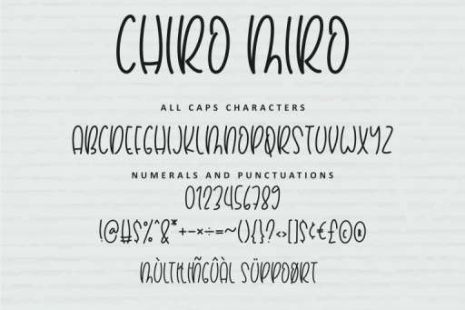 Chiro Miro - Font Commercial Use From Jimtype Studio