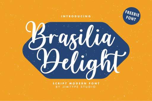Brasilia Delight - Font Commercial Use From Jimtype Studio