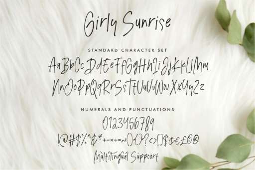 Girly Sunrise - Font Commercial Use From Jimtype Studio