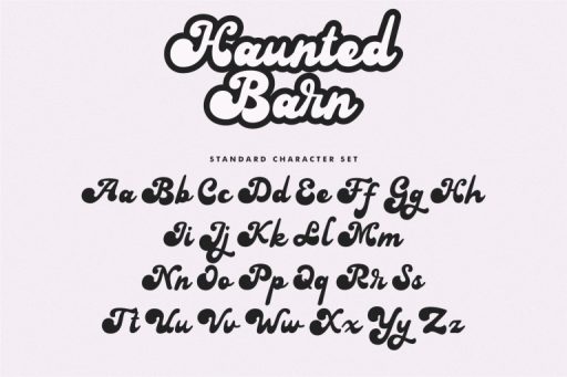 Haunted Barn - Retro Halloween Font From Jimtype Studio