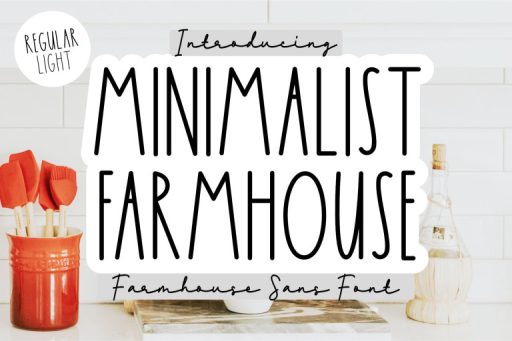 Minimalist Farmhouse - Tall and Skinny Font Jimtype Studio