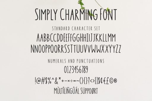 Simply Charming - Tall and Skinny Font Jimtype Studio